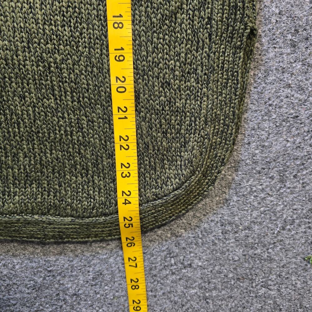 Cupcake Clothing Sweater Womens Size XS Green Chunky Knit Elbow Patches Casual - Picture 7 of 10